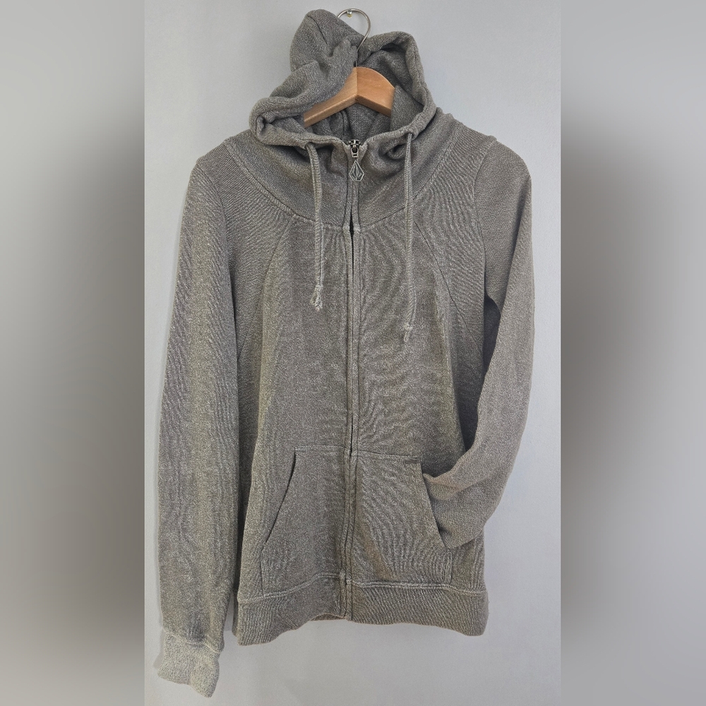 Volcom Green Zip Hoodie, Small